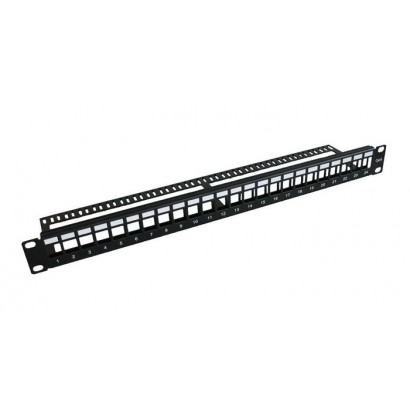 PP-004BLANK PP-004BLANK MicroConnect 19" Blank patch panel, 24port shielded, 1U Metal, without cable manager DN-91411