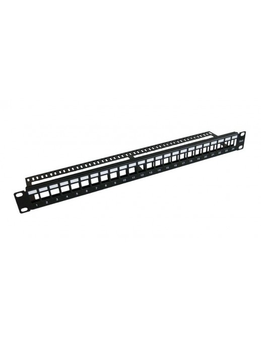 PP-004BLANK PP-004BLANK MicroConnect 19" Blank patch panel, 24port shielded, 1U Metal, without cable manager DN-91411