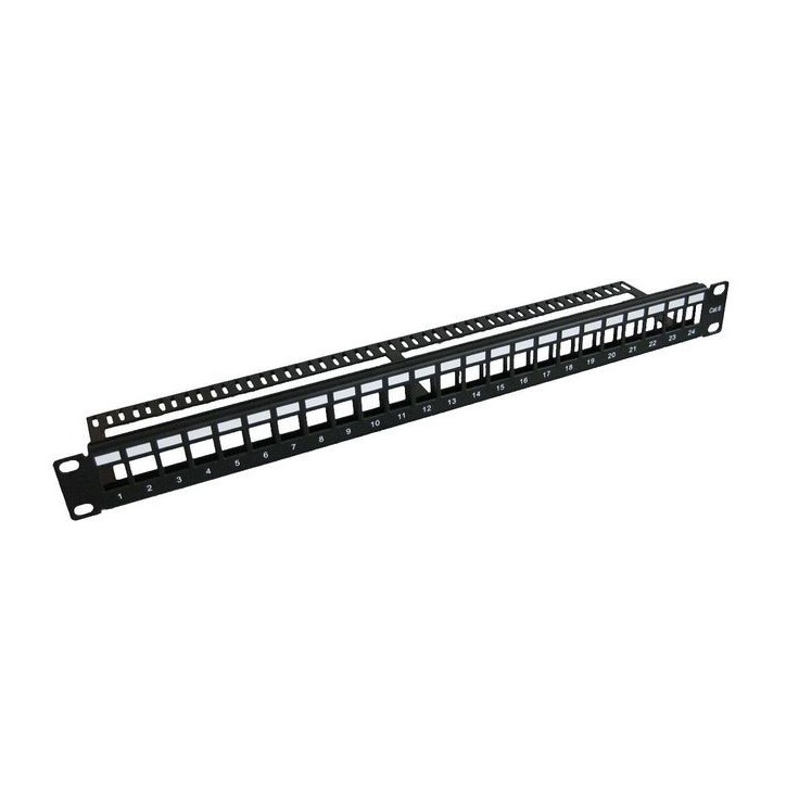 PP-004BLANK MicroConnect 19" Blank patch panel, 24port shielded, 1U Metal, without cable manager DN-91411