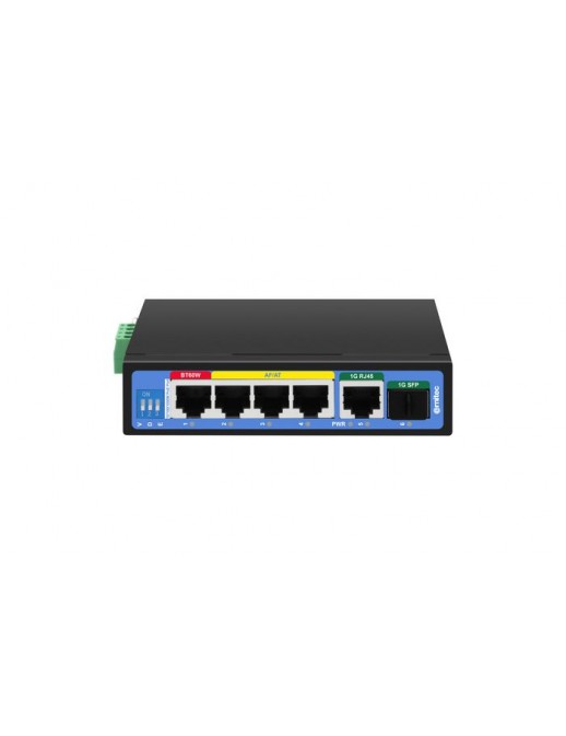 ELECTRA-U06-1GB Ernitec 6-port 1000Mbps Intelligent Industrial PoE Switch - up to 120W PoE