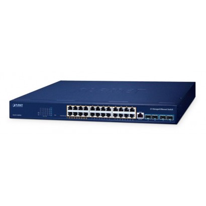 GS-6311-24HP4X GS-6311-24HP4X Planet L3 8-Port 802.3bt PoE + 16-Port 802.3at PoE + 4-Port 10G SFP+ Managed Ethernet Switch FC...