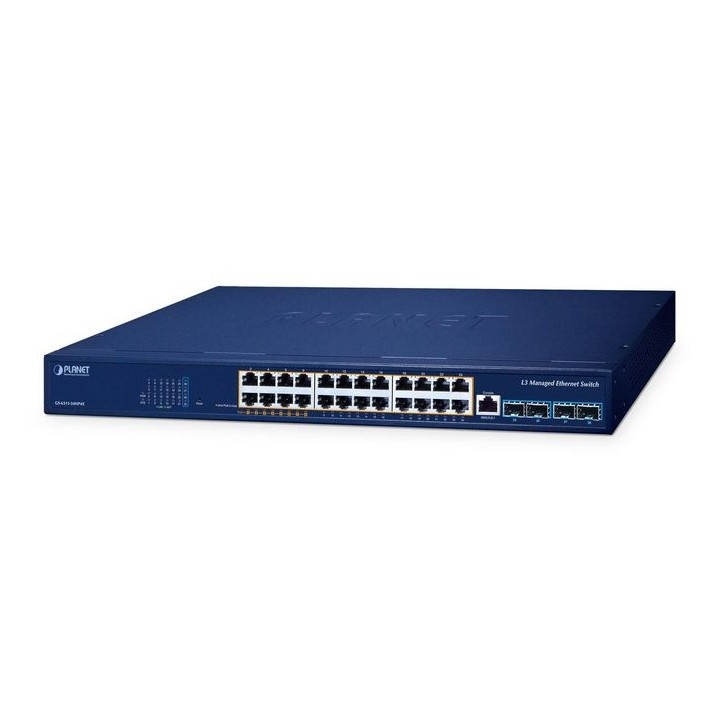 GS-6311-24HP4X Planet L3 8-Port 802.3bt PoE + 16-Port 802.3at PoE + 4-Port 10G SFP+ Managed Ethernet Switch FCC Part 15 Class A,