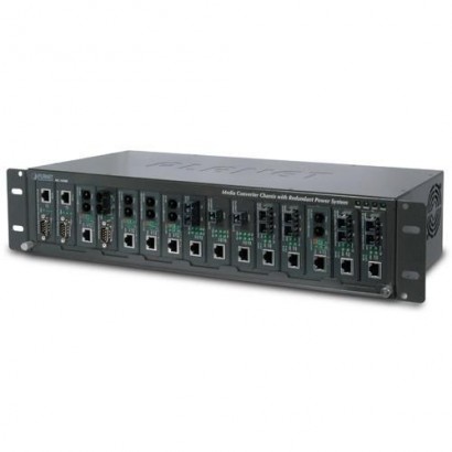 MC-1500R MC-1500R Planet 15-Slot Media Converter Chassis (AC Power) FCC Class A, CE Features DSE