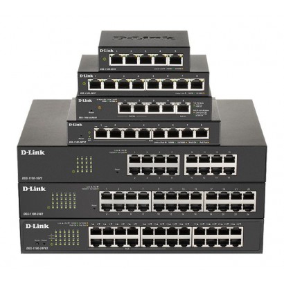 DGS-1100-08V2/E DGS-1100-08V2/E D-Link 8 x 10/100/1000 Mbps RJ-45, 16 Gbps, 11.9 Mpps, 4K MAC, 145 x 82 x 28 mm 11,9 Mpps