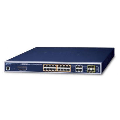 GS-4210-16P4C GS-4210-16P4C Planet 16-Port 10/100/1000T 802.3at PoE + 4-Port Gigabit TP/SFP Combo Managed Switch FCC Part 15 ...