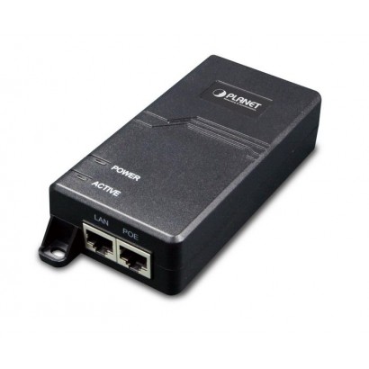 POE-163-UK Planet IEEE 802.3at Gigabit High Power over Ethernet Injector (Mid-span) Plastic