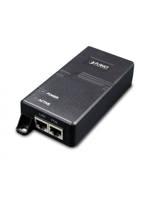 POE-163-UK Planet IEEE 802.3at Gigabit High Power over Ethernet Injector (Mid-span) Plastic
