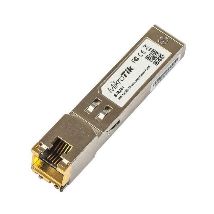 S-RJ01 MikroTik RJ45, SFP, 10/100/1000M, copper module 10122, 767875 RoHS