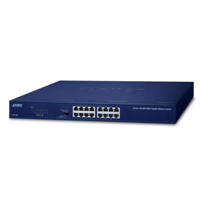 GSW-1601 GSW-1601 Planet 16-Port 10/100/1000BASE-T Gigabit Ethernet Switch FCC, CE Features DSE