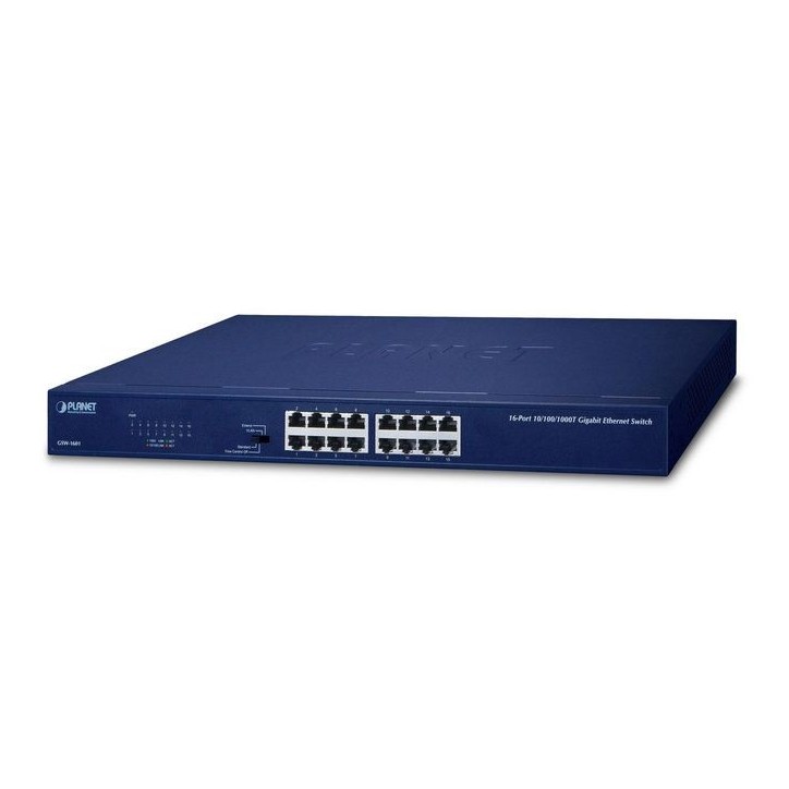 GSW-1601 Planet 16-Port 10/100/1000BASE-T Gigabit Ethernet Switch FCC, CE