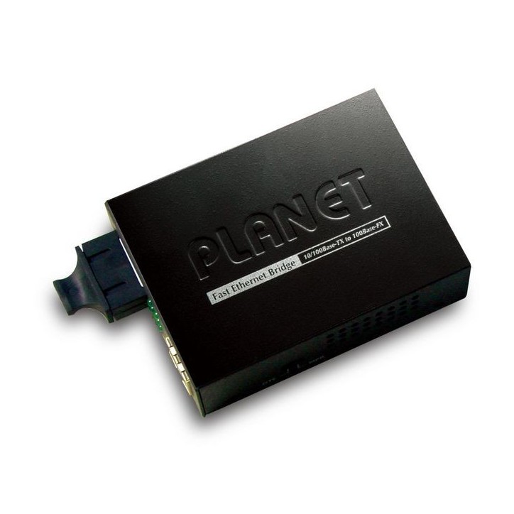 FT-802S15 Planet 10/100BASE-TX to 100BASE-FX (SC, SM) Bridge Media Converter, 15km FCC Class A, CE Class A