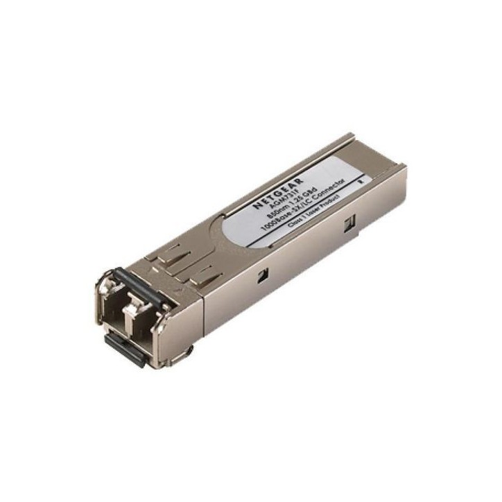 AGM731F Netgear LC, SFP, 1000Base-SX, 1000m, 850nm, 500 mW, RoHS RE 1050-ID CE/RoHS AGM731F Netgear LC, SFP, 1000Base-SX, 1000m, 850nm, 500 mW, RoHS RE 1050-ID CE/RoHS