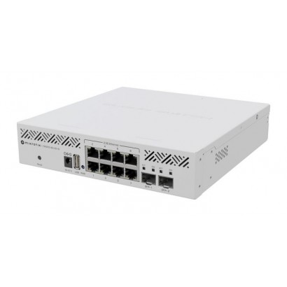 CRS310-8G+2S+IN MikroTik 8 x 2.5G Ethernet, 2 x SFP+, 34 W, USB, White CE, EAC, ROHS