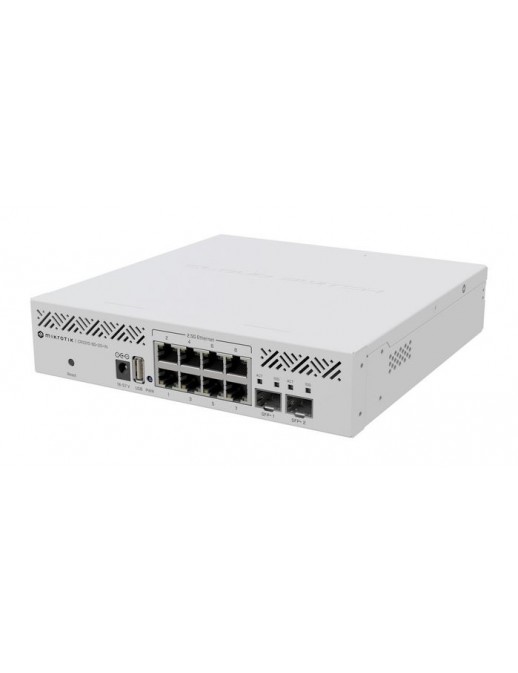 CRS310-8G+2S+IN MikroTik 8 x 2.5G Ethernet, 2 x SFP+, 34 W, USB, White CE, EAC, ROHS