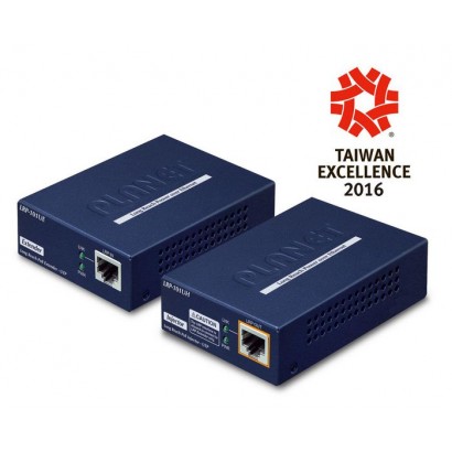 LRP-101U-KIT Planet 1-Port Long Reach PoE over UTP Extender Kit (LRP-101UH + LRP-101UE) FCC Part 15 Class A, CE