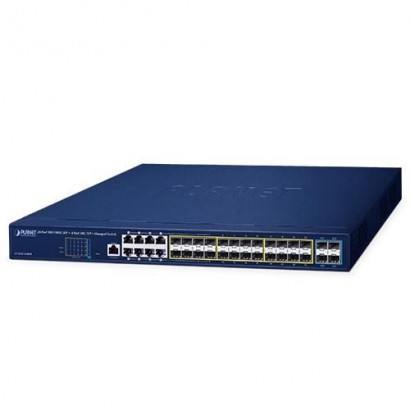 GS-5220-16S8CR GS-5220-16S8CR Planet L2+ 24-Port 100/1000X SFP + 8-Port Shared TP + 4-Port 10G SFP+ Managed Switch FCC Part 1...