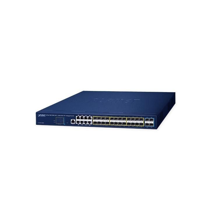 GS-5220-16S8CR Planet L2+ 24-Port 100/1000X SFP + 8-Port Shared TP + 4-Port 10G SFP+ Managed Switch FCC Part 15 Class A, CE