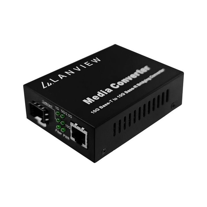 LVN-MED-SFP+-10GB-X Lanview 1-Port 10GBase-X SFP+ to 1-Port 10GBase-T RJ45 802.3x Media Converter CE, FCC, Rohs LVN-MED-SFP+-10GB-X Lanview 1-Port 10GBase-X SFP+ to 1-Port 10GBase-T RJ45 802.3x Media Converter CE, FCC, Rohs