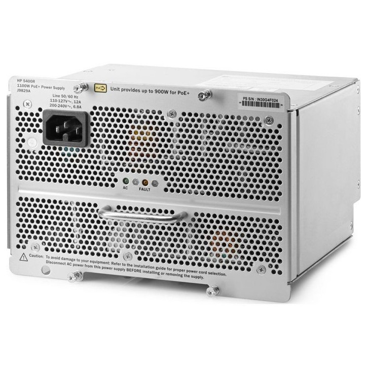 J9829A-RFB Hewlett Packard Enterprise Aruba 5400R 1100W PoE+ zl2 Power Supply Aruba 5400R zl2
