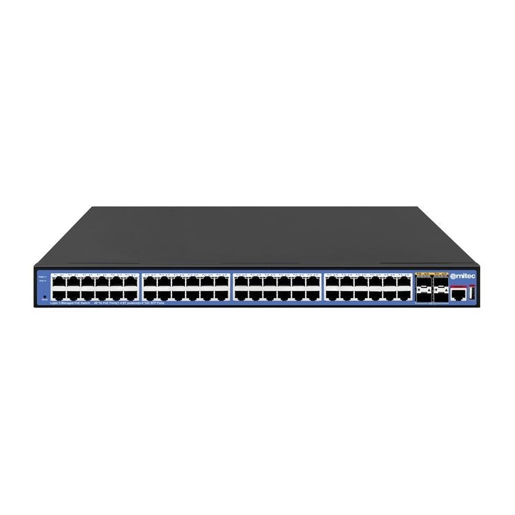 ELECTRA-M248-1GB-800W Ernitec 48x10/100/1000Mbps PoE+ Ports 1xConsole Port 4x10G SFP+ Slots, 800W UN3091 - Lithium METAL inside 