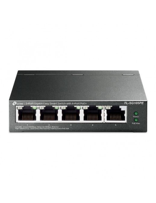 TL-SG105PE TL-SG105PE Omada 5x 1G RJ-45, PoE, 10 Gbps, 7.44 Mpps, VLAN, QoS, 99.8x98x25 mm FCC, CE, RoHS