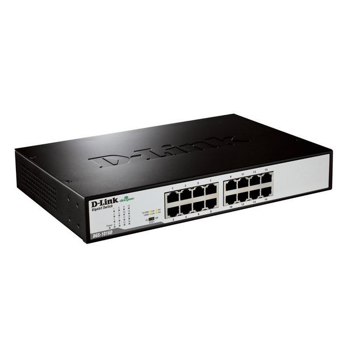 DGS-1016D/E D-Link DGS-1016D/E - Gigabit Ethernet, QoS, Flow Control, 32Gbps FCC Class A, CE, ICES-003, VCCI, C-Tick, RoHS DGS-1016D/E D-Link DGS-1016D/E - Gigabit Ethernet, QoS, Flow Control, 32Gbps FCC Class A, CE, ICES-003, VCCI, C-Tick, RoHS