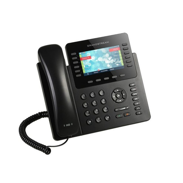 GXP2170 Grandstream IP phone, Dual gigabit ports, PoE, Bluetooth, 12 lines, 6 SIP accounts, 4.3" LCD display