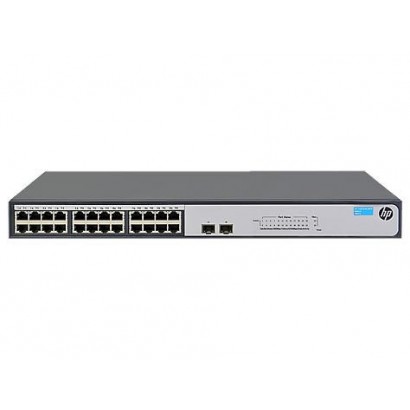 JH017A-RFB JH017A-RFB Hewlett Packard Enterprise 24x 10/100/1000 ports, 2x SFP 100/1000, 52 Gbps, 38.7 mpps, 2.2kg, Grey 16 µs