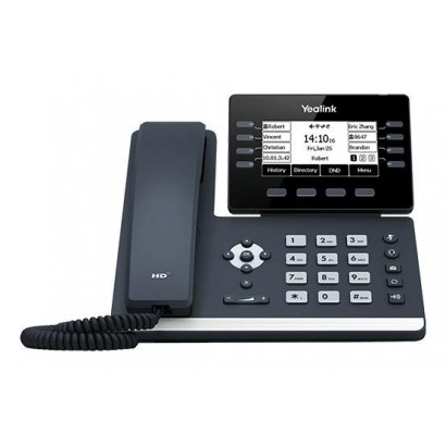 SIP-T53 SIP-T53 Yealink 3.7" 360 x 160 LCD, 12 VoIP-Konten, USB 2.0, PoE, 2x RJ-45, 2x RJ-9, 212x210.6x174.5 mm Features DSE