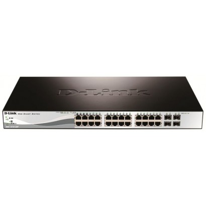 DGS-1210-28P/E DGS-1210-28P/E D-Link 24 PoE 10/100/1000 Base-T port with 4 x 1000Base-T /SFP ports 16000 voci Features DSE