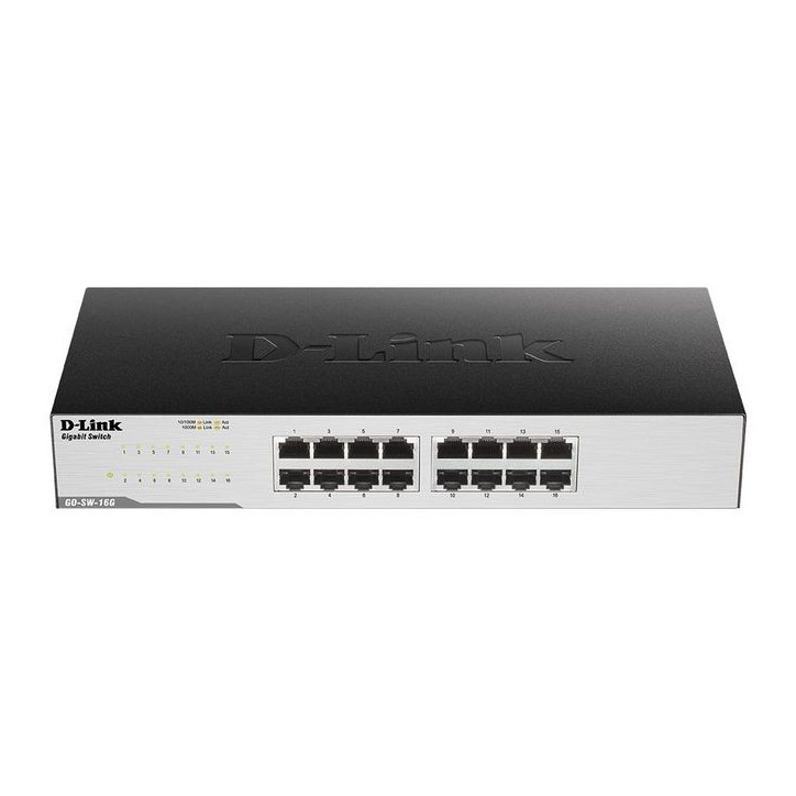 GO-SW-16G/E D-Link 16-Port Gigabit Easy Desktop Switch 23,81 Mpps