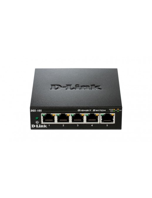DGS-105GL/E DGS-105GL/E D-Link 5 x 1000BASE-T Gigabit Ethernet, 10 Gbps, 2K MAC, 100 x 64 x 24 mm, without IGMP 826763, 13663...