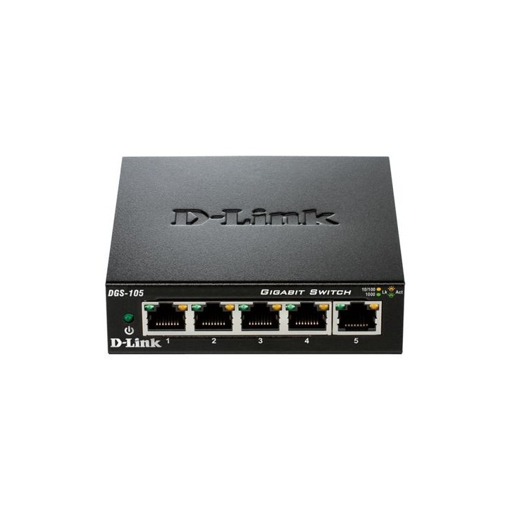 DGS-105GL/E D-Link 5 x 1000BASE-T Gigabit Ethernet, 10 Gbps, 2K MAC, 100 x 64 x 24 mm, without IGMP 826763, 13663 2000 voci DGS-105GL/E D-Link 5 x 1000BASE-T Gigabit Ethernet, 10 Gbps, 2K MAC, 100 x 64 x 24 mm, without IGMP 826763, 13663 2000 voci