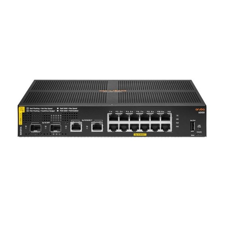 R8N89AABB Hewlett Packard Enterprise Aruba 6000 12G Class4 PoE 2G/2SFP 139W Switch 2,3 µs R8N89AABB Hewlett Packard Enterprise Aruba 6000 12G Class4 PoE 2G/2SFP 139W Switch 2,3 µs