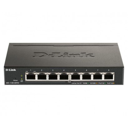 DGS-1100-08PV2/E DGS-1100-08PV2/E D-Link 8-Port PoE Gigabit Smart Managed Switch cUL, CE LVD, CB, BSMI/FCC Class B, CE Class ...