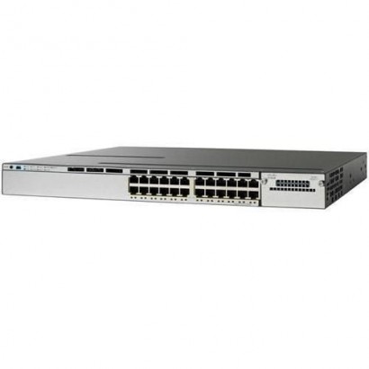 WS-C3850-24U-S-RFB WS-C3850-24U-S-RFB Cisco 1U, 24 x GE UPOE, 1100W AC, 800W PoE 6770M97 Features DSE