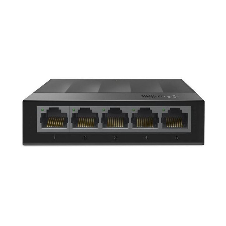 LS1005G TP-Link LS1005G, IEEE 802.3i/802.3u/ 802.3ab/802.3x, 5x 1G RJ-45, 10 Gbps, 7.4 Mpps, 90x72x23 mm CE, FCC, RoHS