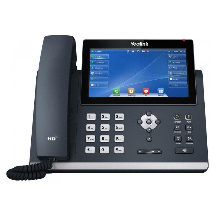 SIP-T48U Yealink 7" 800 x 480 LED, AC 100~240V/ DC 5V/2A