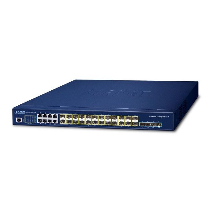 SGS-6310-16S8C4XR Planet L3 16-Port 100/1000X SFP + 8-Port Gigabit TP/SFP + 4-Port 10G SFP+ Stackable Managed Switch FCC Part 15