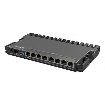 RB5009UG+S+IN RB5009UG+S+IN MikroTik 9 ports, USB 3.0, 1 GB (RAM), RouterOS, DC x 3, 24-57 V, 20 W 876538 RoHS Features DSE