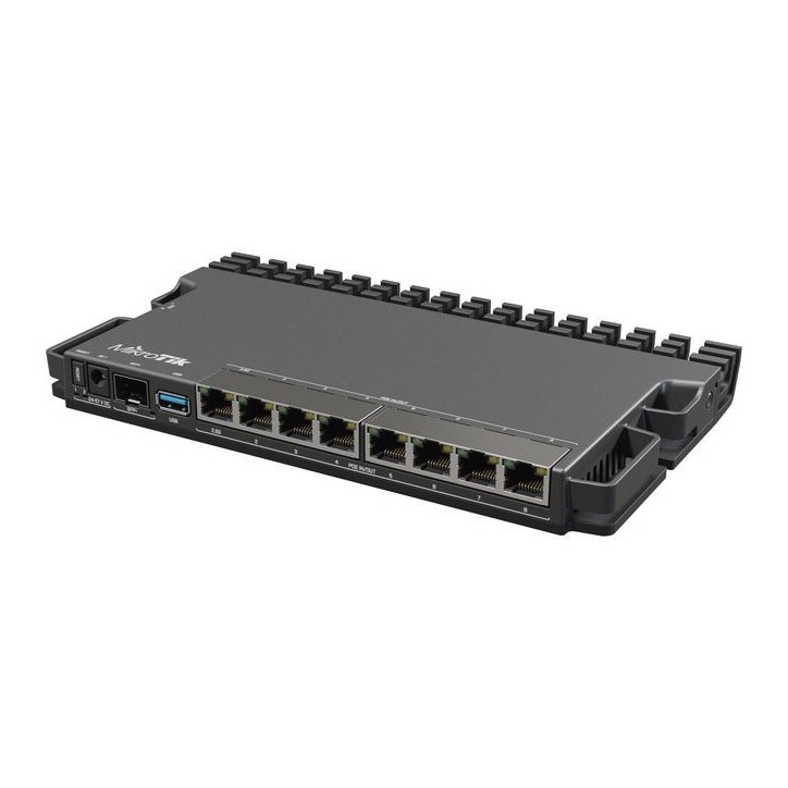 RB5009UG+S+IN MikroTik 9 ports, USB 3.0, 1 GB (RAM), RouterOS, DC x 3, 24-57 V, 20 W 876538 RoHS