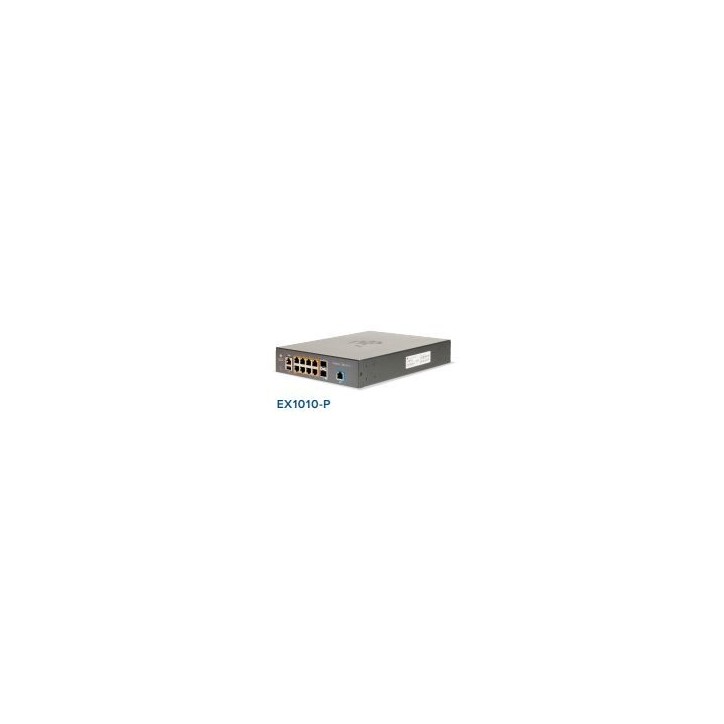 MX-EX1010PXA-E Cambium Networks cnMatrix Switch EX1010-P 20 Gbps throughput, 8 PoE enabled ports, 8 10/100/1000 ports, 2 SFP Upl