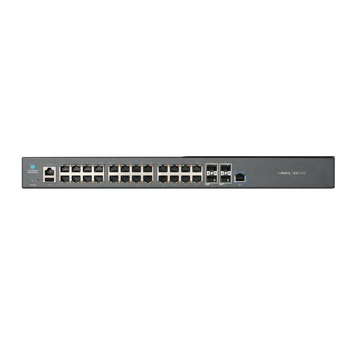 MX-EX2028XXA-E Cambium Networks cnMatrix EX2028, Intelligent Ethernet Switch, 24 1G and 4 SFP+ fiber ports - EU pwr cord MX-EX20