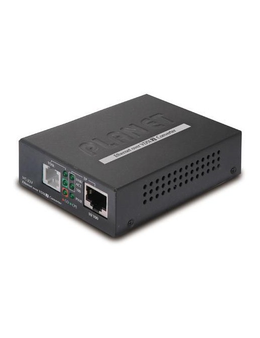 VC-231 VC-231 Planet Ethernet over VDSL2 Converter, 1 x RJ-45, 1 x RJ-11 FCC Part 15 Class A, CE