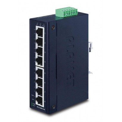 IGS-801M Planet 8-Port 10/100/1000Mbps Managed Industrial Ethernet Switch FCC, CE