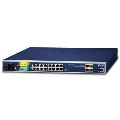 IGS-5225-16T4S IGS-5225-16T4S Planet Industrial L2+ 16-Port 10/100/1000T + 4-Port 100/1000X SFP Managed Ethernet Switch FCC P...