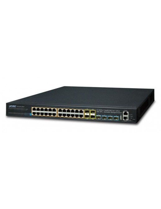 SGS-6341-24P4X Planet Layer 3 24-Port 10/100/1000T 802.3at PoE + 4-Port 10G SFP+ Stackable Managed Switch FCC Part 15 Class A, C