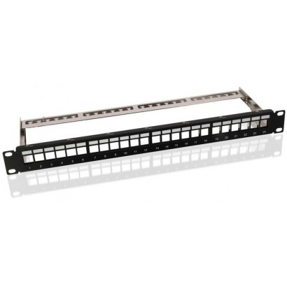 PP-027 PP-027 MicroConnect CAT6 24 port 19" Patch Panel LKS340 Rack mounting
