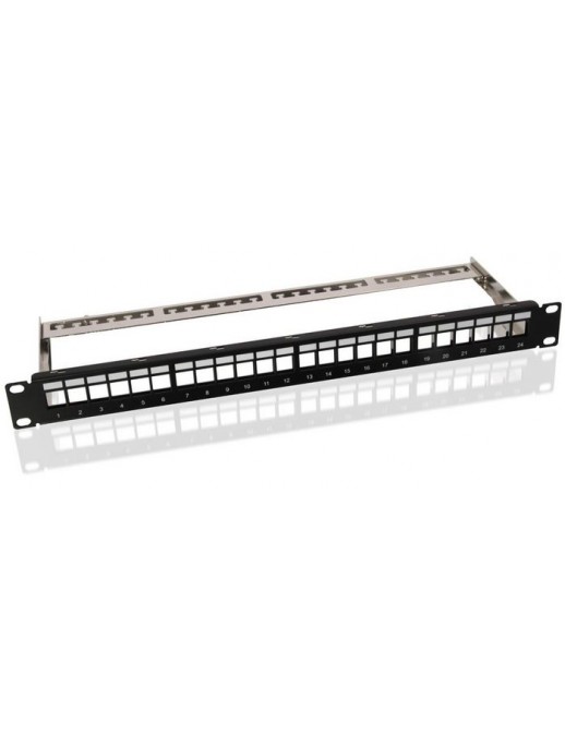 PP-027 PP-027 MicroConnect CAT6 24 port 19" Patch Panel LKS340 Rack mounting