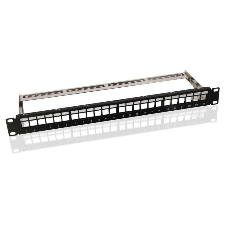 PP-027 MicroConnect CAT6 24 port 19" Patch Panel LKS340 Rack mounting